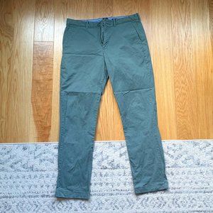 J. Crew Sutton Khaki Pants, Flex-fit, Size: W36 L34, Color: Pale Green